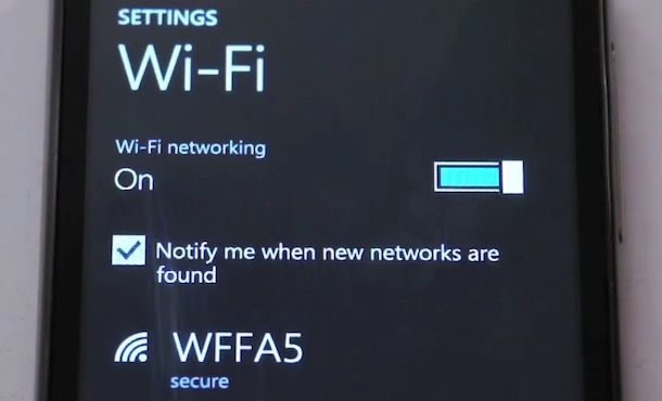 Come attivare Wi-Fi