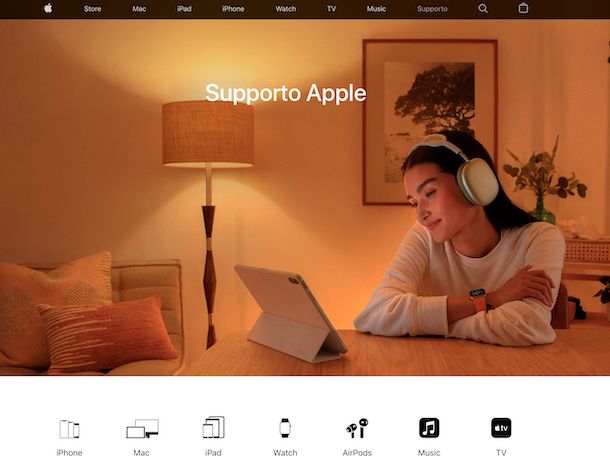 Supporto Apple