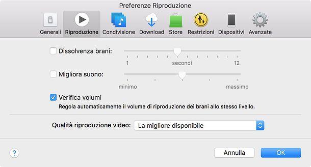 Come normalizzare volume iTunes