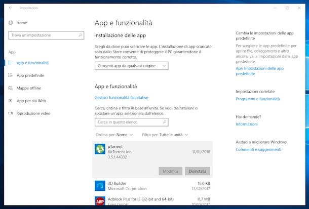 Come disinstallare uTorrent