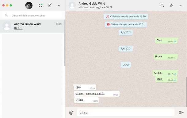 Come sottolineare su WhatsApp per PC