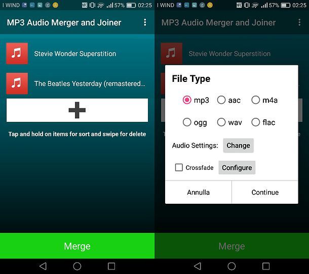 Come unire brani MP3 su Android