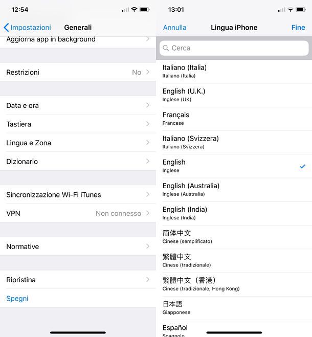 Come cambiare lingua su Outlook per iOS