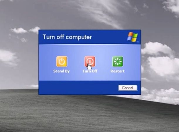 Come spegnere il computer