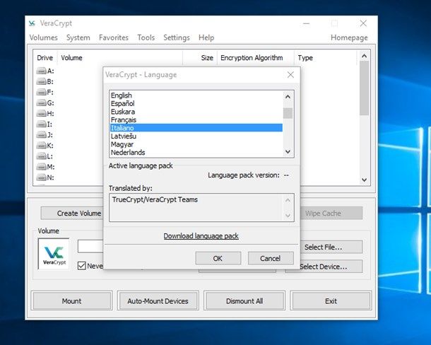 VeraCrypt per Windows