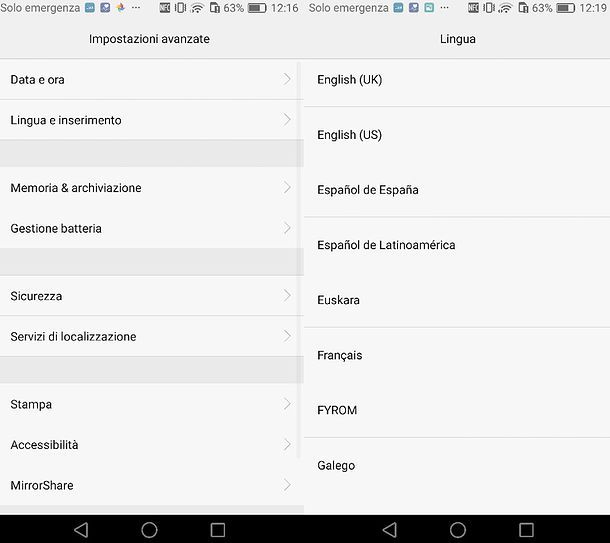 Come cambiare lingua su Outlook per Android