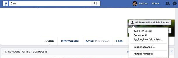 Se Annullo Una Richiesta Di Amicizia Si Vede