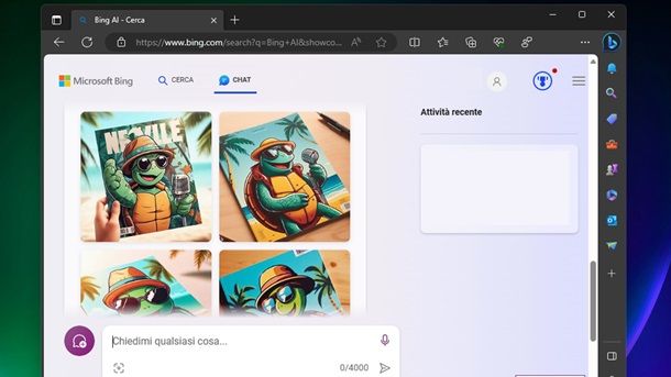 Come creare copertina rivista IA Bing Image Creator