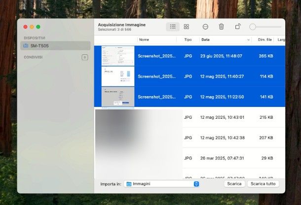 Come trasferire foto da Samsung a Mac