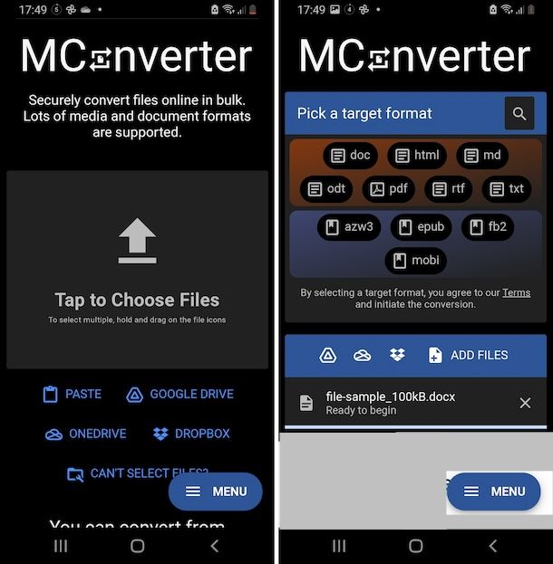File Converter AVIF, TIFF, AMV