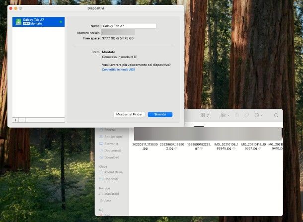 Come trasferire foto da Samsung a Mac
