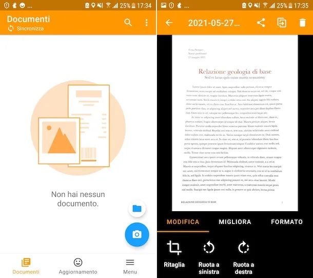 Scannerizzare con Genius Scan 