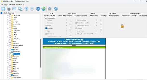 Software per vedere dimensione delle cartelle