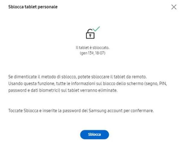 Come sbloccare Samsung senza codice