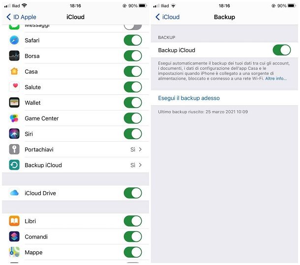 Come fare un backup dei dati: iPhone e iPad