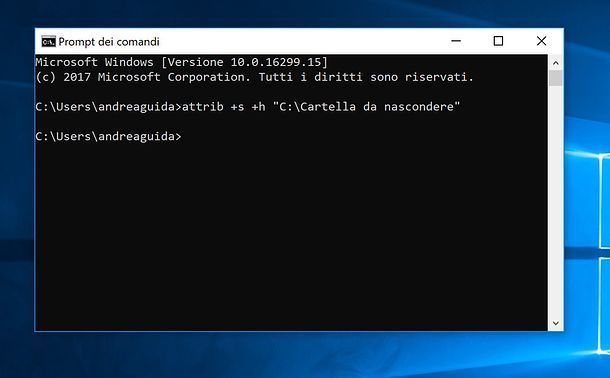 Come nascondere le cartelle su Windows