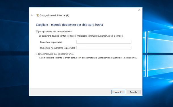 Come mettere la password a una chiavetta USB