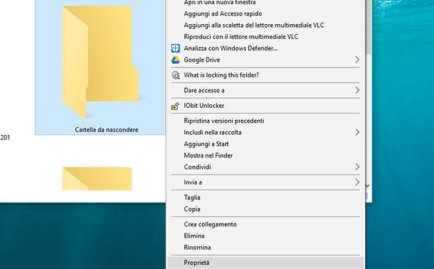 Come nascondere le cartelle su Windows