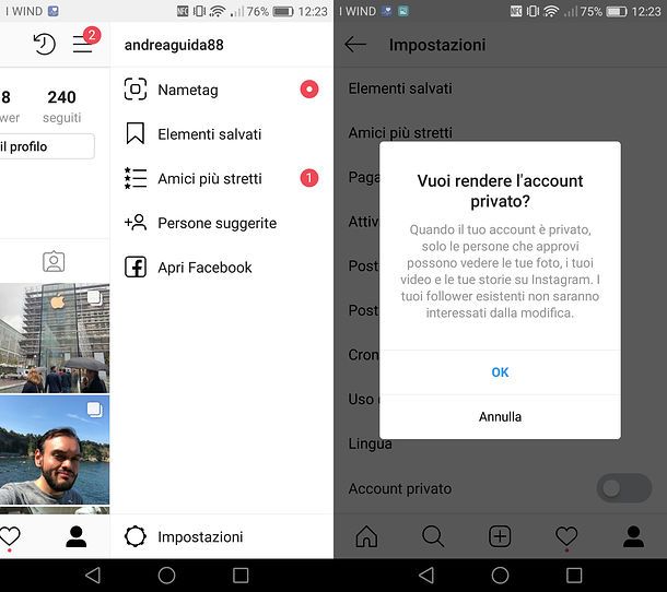 Come eliminare profilo Instagram Salvatore Aranzulla