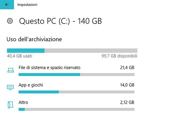 Come vedere dimensione delle cartelle su Windows 10