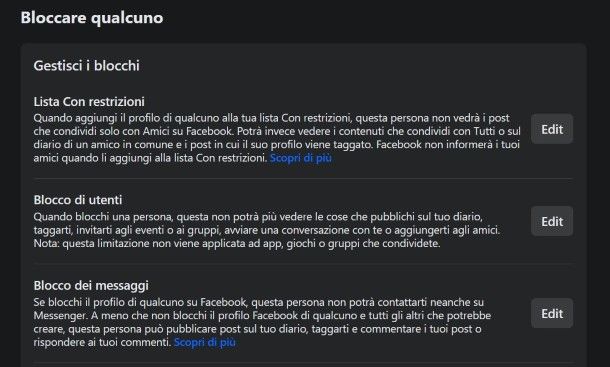 Come risultare offline ad alcuni amici su Facebook bloccandoli