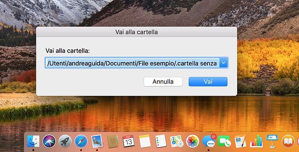 Vai alla cartella