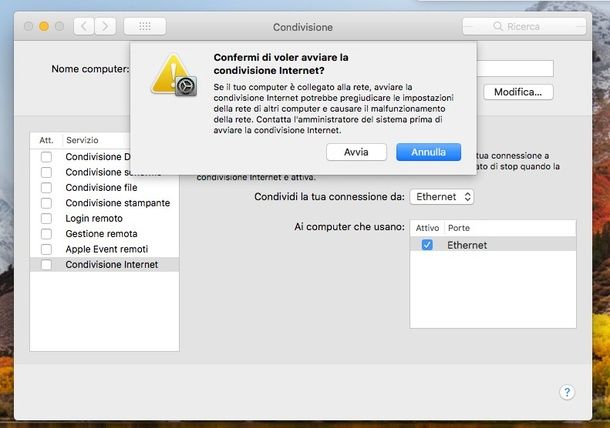 Come connettere il cellulare a Internet tramite Mac