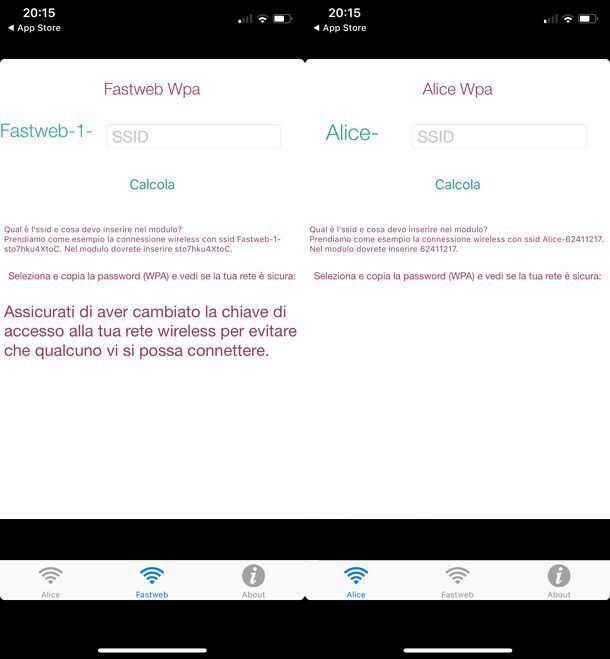 App iOS Wifi-Pass