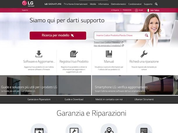 Come sintonizzare canali TV LG