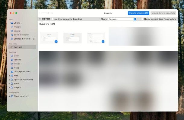 Come trasferire foto da Samsung a Mac