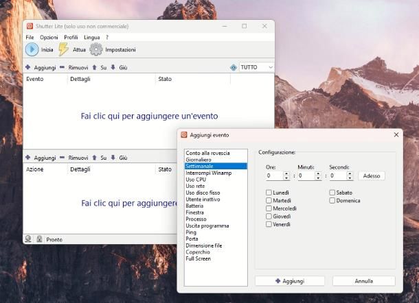 Come spegnere il PC automaticamente