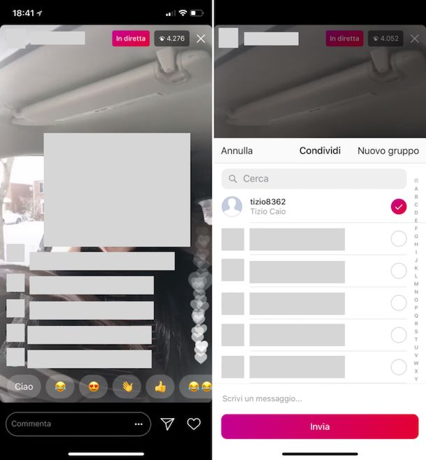 Diretta Instagram Si Vede Chi Guarda