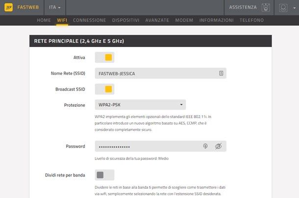 Come installare modem Fastweb