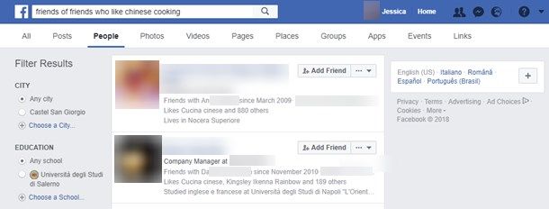 Come trovare una persona su Facebook senza sapere il nome | Salvatore