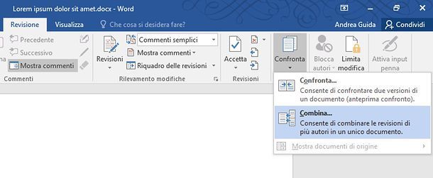 Come unire documenti Word