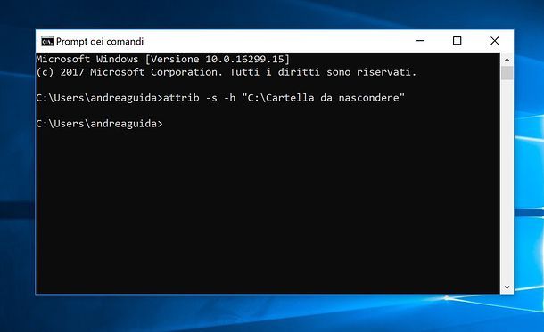 Come nascondere le cartelle su Windows