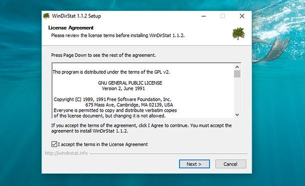 Installazione WinDirStat