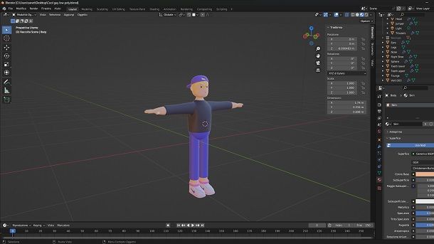 Creare personaggi 3D Blender
