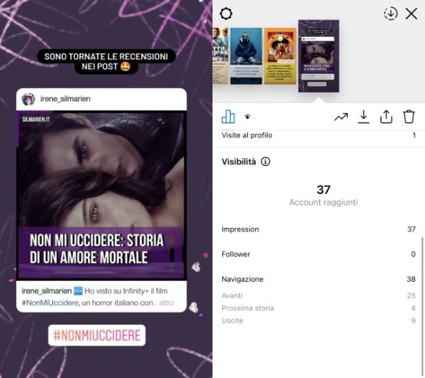 Come vedere le visualizzazioni su Instagram delle storie in evidenza