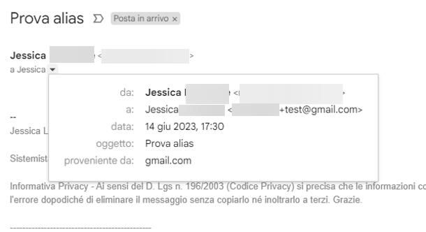 Come nascondere il proprio indirizzo email tramite alias