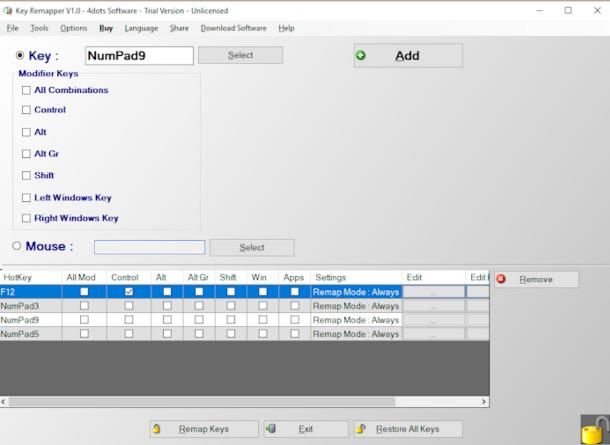 Altri software per programmare i tasti del mouse