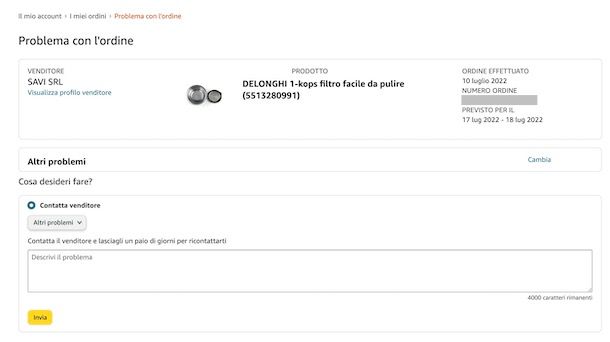 Venditore Amazon