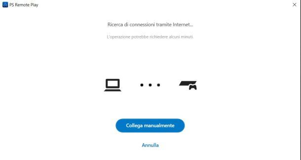 Ps Remote connessione 