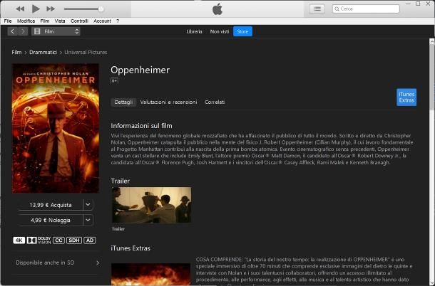 Come noleggiare un film su Apple TV