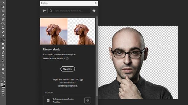 Come cancellare lo sfondo di una foto con Photoshop