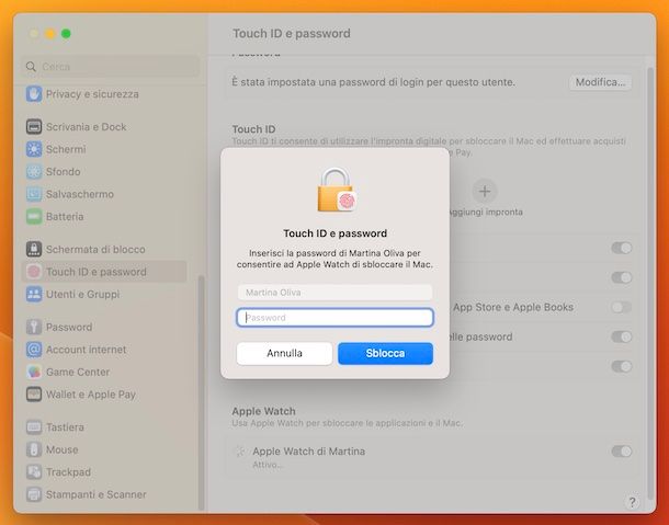 Impostazioni di Sistema macOS Ventura