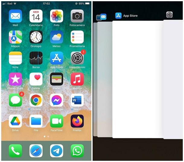 Come chiudere applicazioni aperte su iPhone