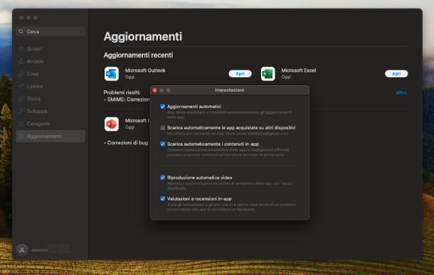 Come aggiornare programmi su Mac