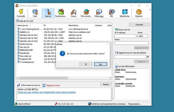 Come scaricare lista server eMule