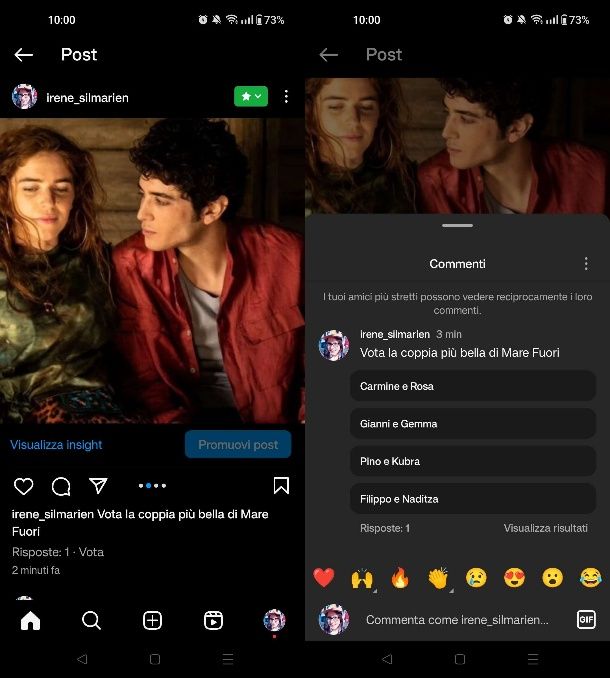Come votare su Instagram nei post